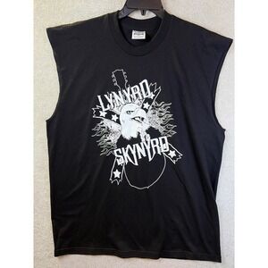 Lynyrd Skynyrd Muscle Tee Mens 2XL Pro Athletic Black Eagle Guitar Graphic Shirt